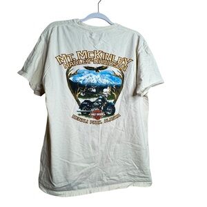 Harley Davidson Y2K mount McKinley motorcycle wilderness shirt size L L41